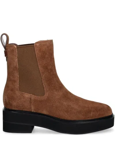 Ralph Lauren Adrianna Bootie In Brown