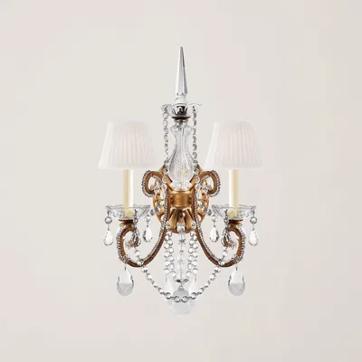 Ralph Lauren Adrianna Double Sconce In Transparent