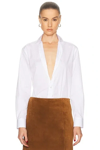 Ralph Lauren Adrien Button Up Top In White