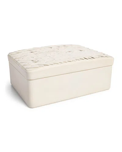 Ralph Lauren Leather Adrienne Box In Cream