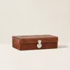 Ralph Lauren Aidan Leather Décor Box In Brown
