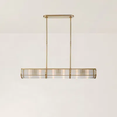 Ralph Lauren Allen Medium Linear Pendant In Gold
