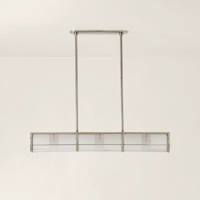 Ralph Lauren Allen Medium Linear Pendant In Silver