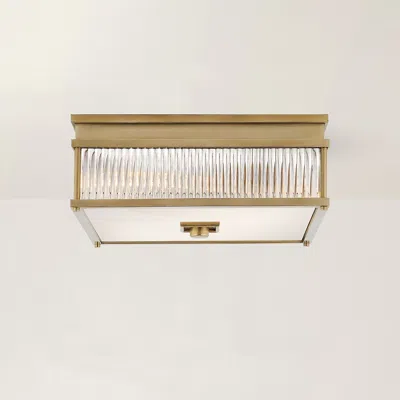Ralph Lauren Allen Square Flush Mount In Brown
