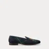Ralph Lauren Alonzo Plaid Wool-blend Slipper In Green