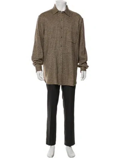 Pre-owned Ralph Lauren Alpaca Overcoat In Brown