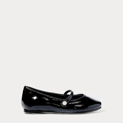 Ralph Lauren Kids' Alyssa Leather Mary Jane In Black