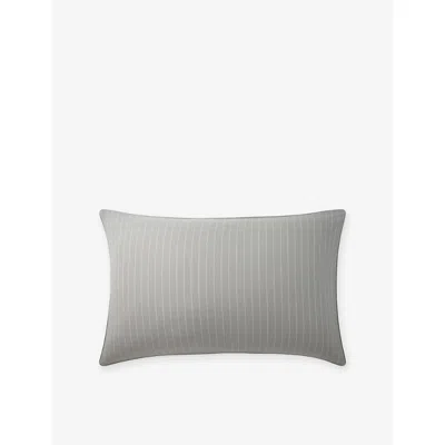 Ralph Lauren Andover Kerrigan Standard Cotton Pillowcase In Gray