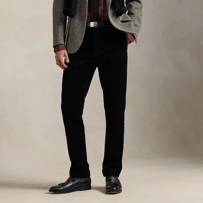 Ralph Lauren Andover Slim Fit Stretch Corduroy Pant In Black