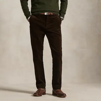 Ralph Lauren Andover Slim Fit Stretch Corduroy Pant In Brown