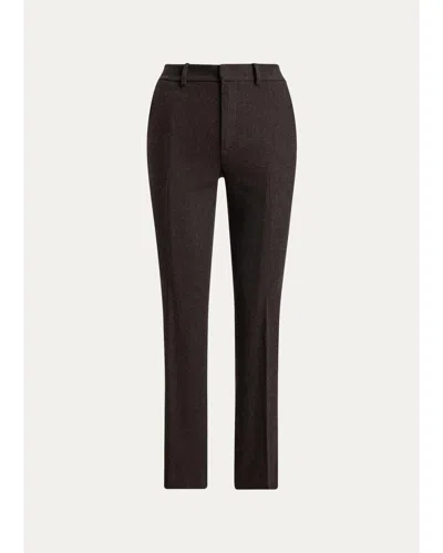 Ralph Lauren Andrey Wool Herringbone Tapered-leg Ankle Pants In Multi