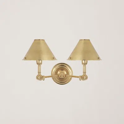 Ralph Lauren Anette Double Sconce In Brown
