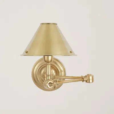 Ralph Lauren Anette Swing-arm Sconce In Gold