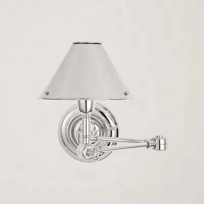 Ralph Lauren Anette Swing-arm Sconce In Silver
