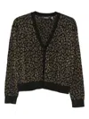 Ralph Lauren Animal-patterned V-neck Cardigan In Green