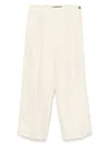 Ralph Lauren Ankle-length Pleated Trousers With Concealed Zip In Neutral
