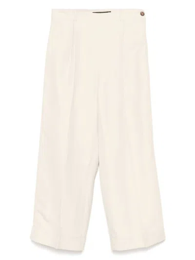Ralph Lauren Ankle-length Pleated Trousers With Concealed Zip