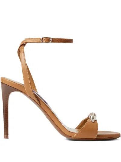 RALPH LAUREN ANKLE-STRAP HEELED SANDALS