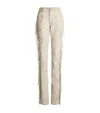 Ralph Lauren Annabeth Leather Trousers In White