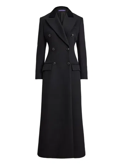 Ralph Lauren Anthony Double-breasted Coat In Black