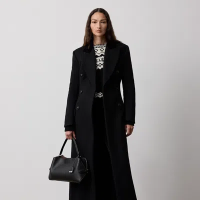 Ralph Lauren Anthony Double-faced Wool-cashmere Coat In Black