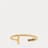 Ralph Lauren Antiqued Brass Polo Mallet Cuff In Yellow