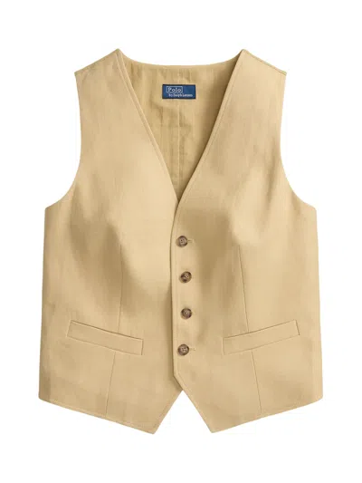 Ralph Lauren Aran-knit Cotton Cardigan In Sand