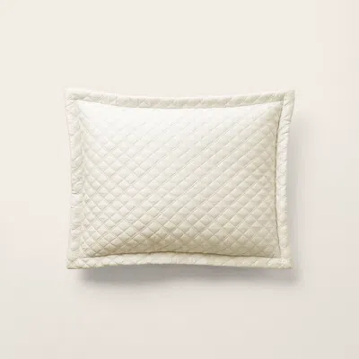 Ralph Lauren Argyle Sateen Throw Pillow In Parchment In Neutral
