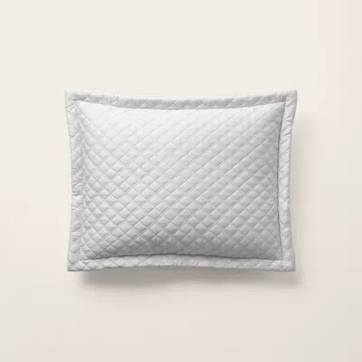 Ralph Lauren Argyle Sateen Throw Pillow In Platinum In White