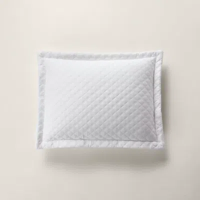 Ralph Lauren Argyle Sateen Throw Pillow In Studio White