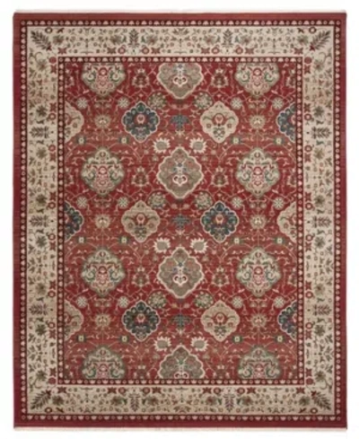 Ralph Lauren Ariel Lrl1255c Red And Beige 9' X 12' Area Rug