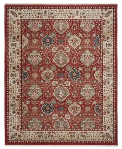 Ralph Lauren Ariel Lrl1255c Red Beige Area Rug In Multi
