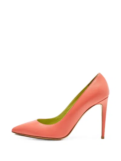 Pre-owned Ralph Lauren Armissa Pointed-toe Pumps In Pink