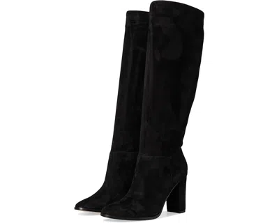 Ralph Lauren Artizan Ii Boots Women 7.5 Black Almond Toe Knee High Zogg76