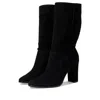 Ralph Lauren Artizan Ii Boots Women Black Block Heel Mid Calf Lion541 In Black