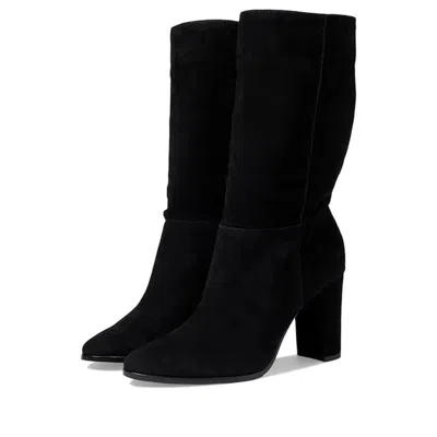 Ralph Lauren Artizan Ii Boots Women Black Block Heel Mid Calf Lion541