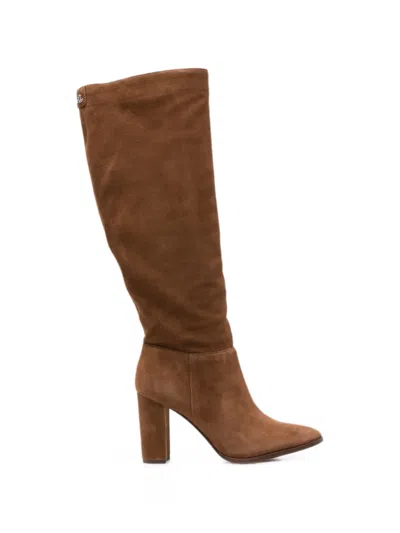 Ralph Lauren Artizan Suede Boots In Brown