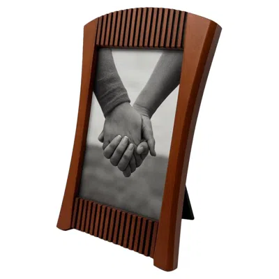 Pre-owned Ralph Lauren Arts And Crafts Wood Photo Frame In The Style Of Michael Graves In Silver