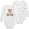 Ralph Lauren Assorted 2-pack Cotton Bodysuits In White