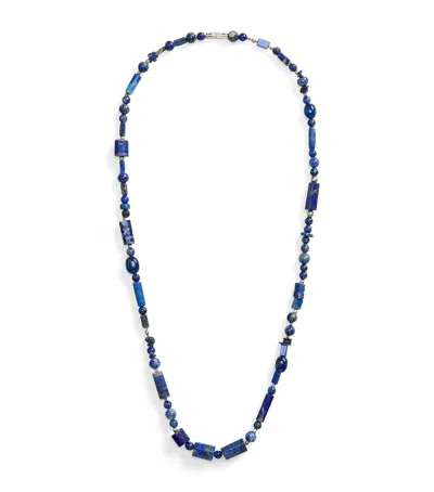 Ralph Lauren Assorted Beads Necklace In Blue