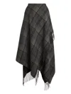 Ralph Lauren Asymmetric Fringe-detail Skirt In Multi