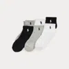 Ralph Lauren Athletic Crew Sock 6-pack In Grey Heather Assorted In Multi