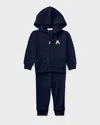 Ralph Lauren Atlantic French Terry Jogger Set In Refined Navy