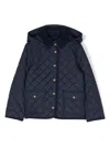 Polo Ralph Lauren Audrey Diamond-quilted Hooded Coat In Blue