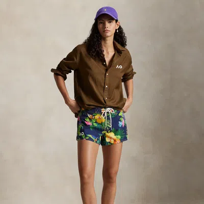 Ralph Lauren Australian Open Drawstring Short In Multi