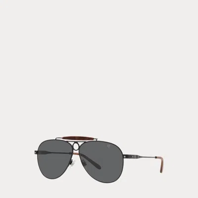 Polo Ralph Lauren Eyewear In Semi Matte Black