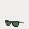 Ralph Lauren Automotive Square Sunglasses In Neutral