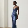 Ralph Lauren Autumn Crystal-embellished Gown In Blue
