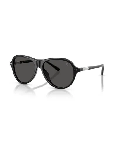 Ralph Lauren Aviator Acetate Sunglasses Rl8247u In Black