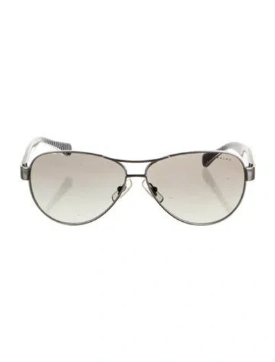 Pre-owned Ralph Lauren Aviator Gradient Sunglasses In Blue